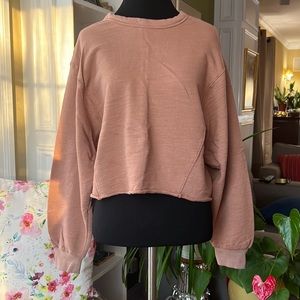 Universal Threads Goods and Co. Cropped Brown Sweater Women Size Small